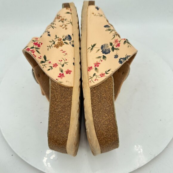 Betula by Birkenstock Florida Women Size 8 Pink Flower Triple Strap Slide Sandal - Picture 7 of 12